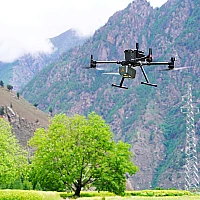 Профессиональный комплект для ВЛС: Квадрокоптер DJI Matrice 350 RTK Combo + сканер AlphaAir10 + ПО